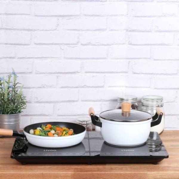 Plaque à Induction Double LIVOO 3500W-Double Feux Noir (DOC236) Plaque à Induction Double LIVOO 3500W-Double Feux Noir (DOC236)